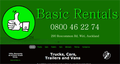 Desktop Screenshot of basicrentals.co.nz